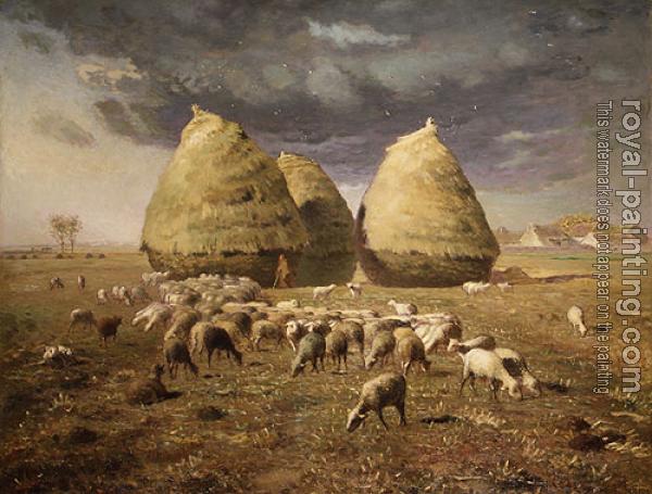 Jean-Francois Millet : Haystacks Autumn Jean-Francois Millet : Haystacks Autumn